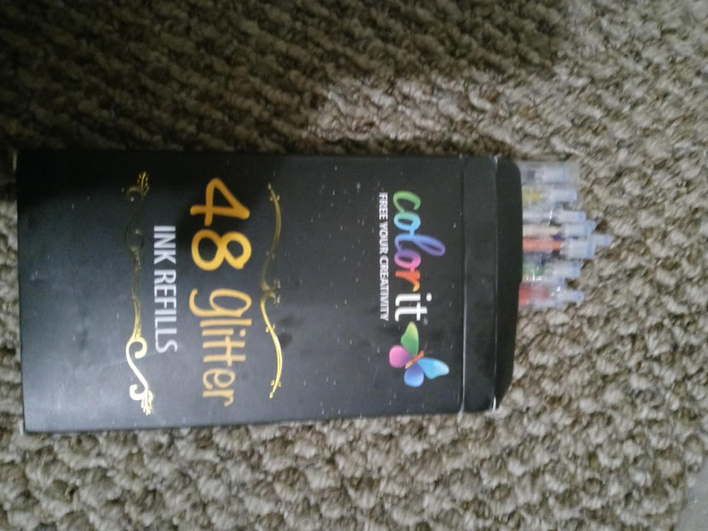 48 GLITTER Ink Refills For ColorIt Glitter Gel Pens - Customer Photo From Jessica Vroman