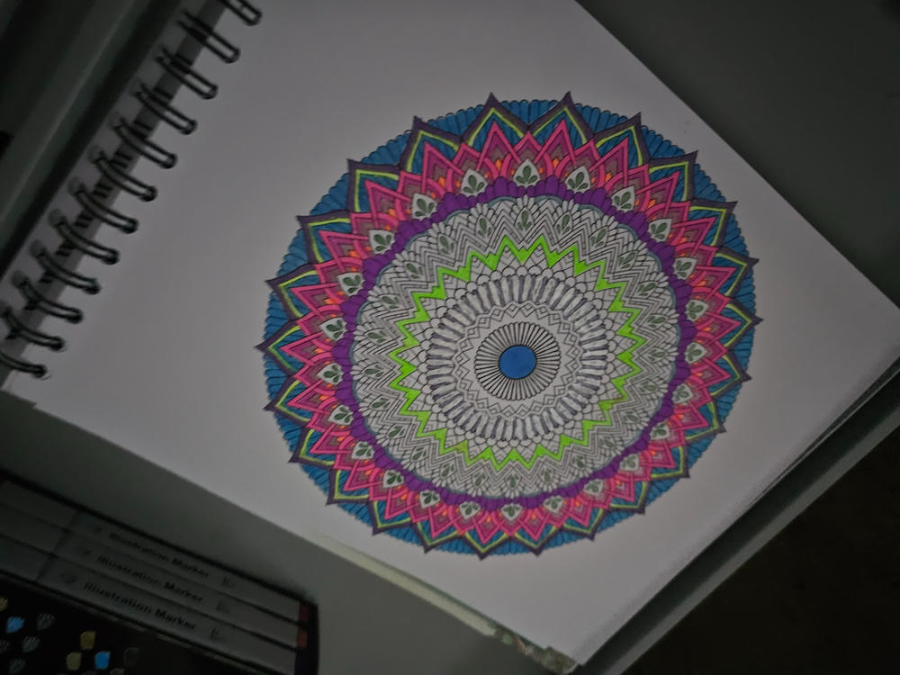 ColorIt Mandalas To Color, Volume V Coloring Book for Adults by Terbit Basuki - Customer Photo From Donna Pizzi
