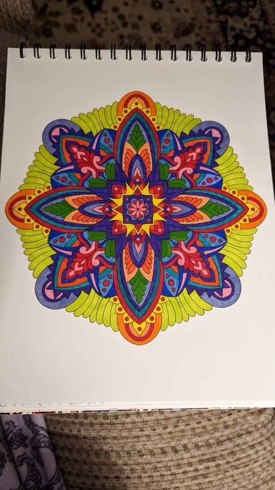 ColorIt Mandalas to Color, Volume VII Coloring Book for Adults by Terbit Basuki - Customer Photo From Tammy Stallard