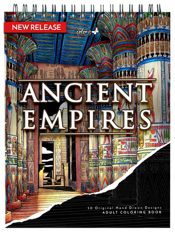 Ancient Empires Adult Coloring Book 