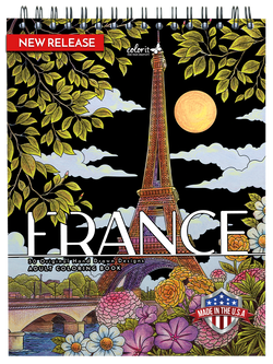 ColorIt France Adult Coloring Book - Front Cover