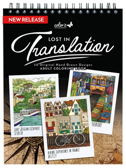 ColorIt Lost in Translation Adult Coloring Book - Hard Cover