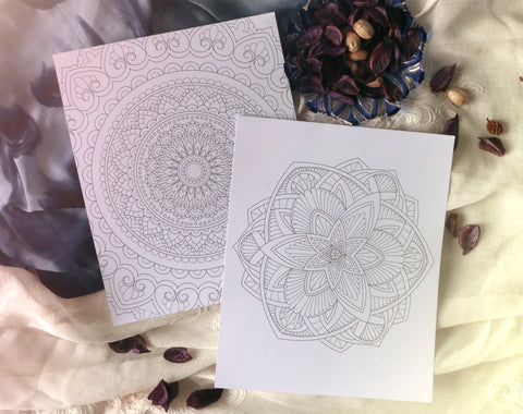 ColorIt Mandalas to Color, Volume VIII Coloring Book for Adults - Spiral Binding