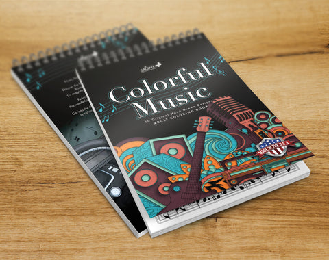 ColorIt Colorful Music front hard cover