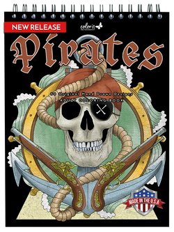 ColorIt Pirates Coloring Book for Adults-Pirates Cover Page