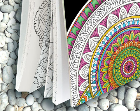 ColorIt Mandalas To Color Volume V Adult Coloring Book  - Hardback Book Covers