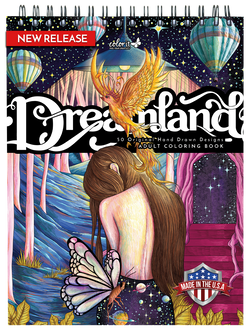 ColorIt Dreamland Adult Coloring Book - Love and Hate Cover by Jackielou Pareja