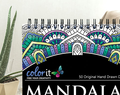 colorit mandalas to color volume 4 spiral bound coloring book for adults