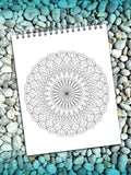 ColorIt Mandalas To Color Vol. 5 Coloring Book for Adults  - Mandala Coloring Page - Flower Mandala